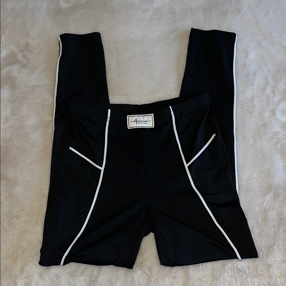 Stylish Black Kids Bottoms with White Accents